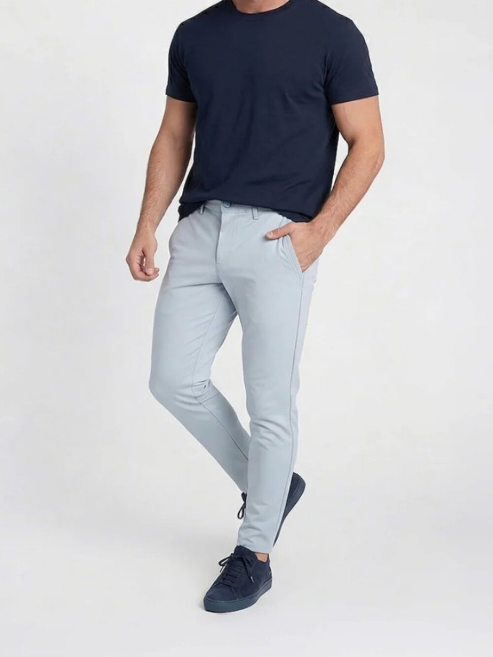 Marcus Pierce Renegade Pants In Ice Blue SIZE 36